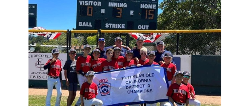 Congrats - 11u District 3 Champions!