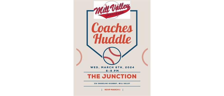 Coach's Huddle! Wed, March 6th, 6-9pm
